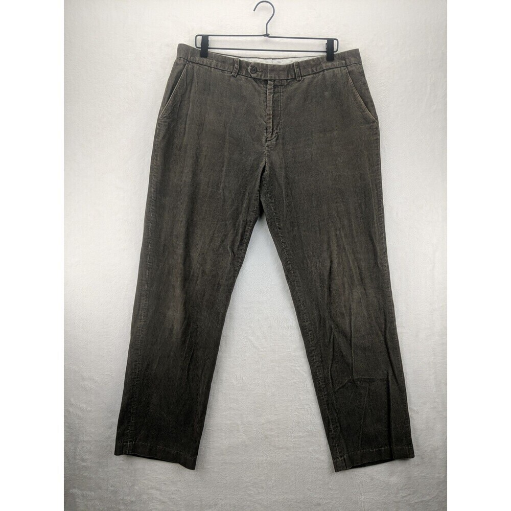 LAUREN Ralph Lauren Corduroy Pants Men 34x32 Brown Pin Whale Preppy Y2K Casual